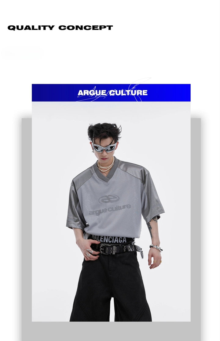 Avant - Garde Reflective Deconstructed Loose Fit Unisex T - Shirt - ArguE CulturE