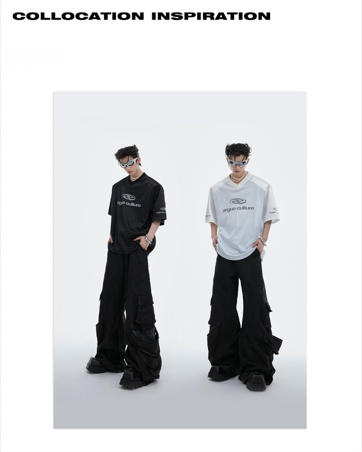 Avant - Garde Reflective Deconstructed Loose Fit Unisex T - Shirt - ArguE CulturE