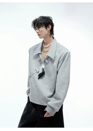 desc::boxy-v-neck-polo-sweatshirt-with-detachable-scarf-detail-img-11