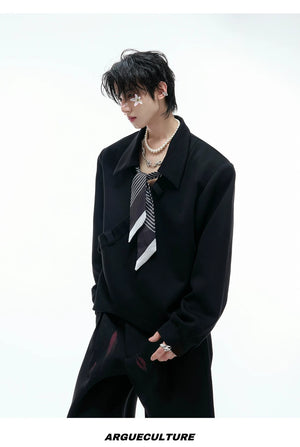 desc::boxy-v-neck-polo-sweatshirt-with-detachable-scarf-detail-img-13