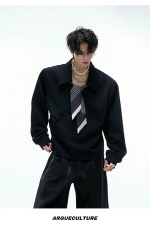 desc::boxy-v-neck-polo-sweatshirt-with-detachable-scarf-detail-img-15