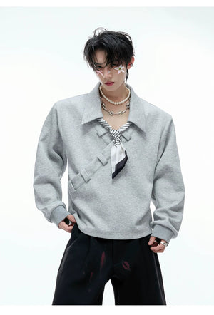desc::boxy-v-neck-polo-sweatshirt-with-detachable-scarf-detail-img-7
