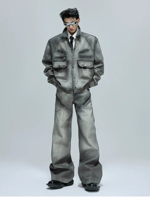 desc::cement-gray-vintage-boxy-denim-jacket-flare-set-detail-img-4