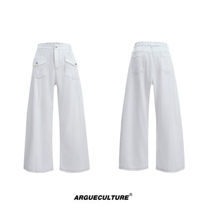 collarless-pearl-denim-set-baggy-streetwear-boxy-jacket-brown-pants