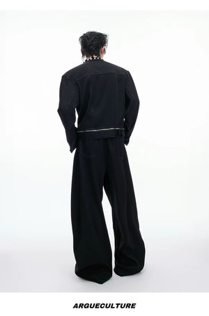 desc::collarless-pearl-denim-set-baggy-streetwear-boxy-jacket-detail-img-17