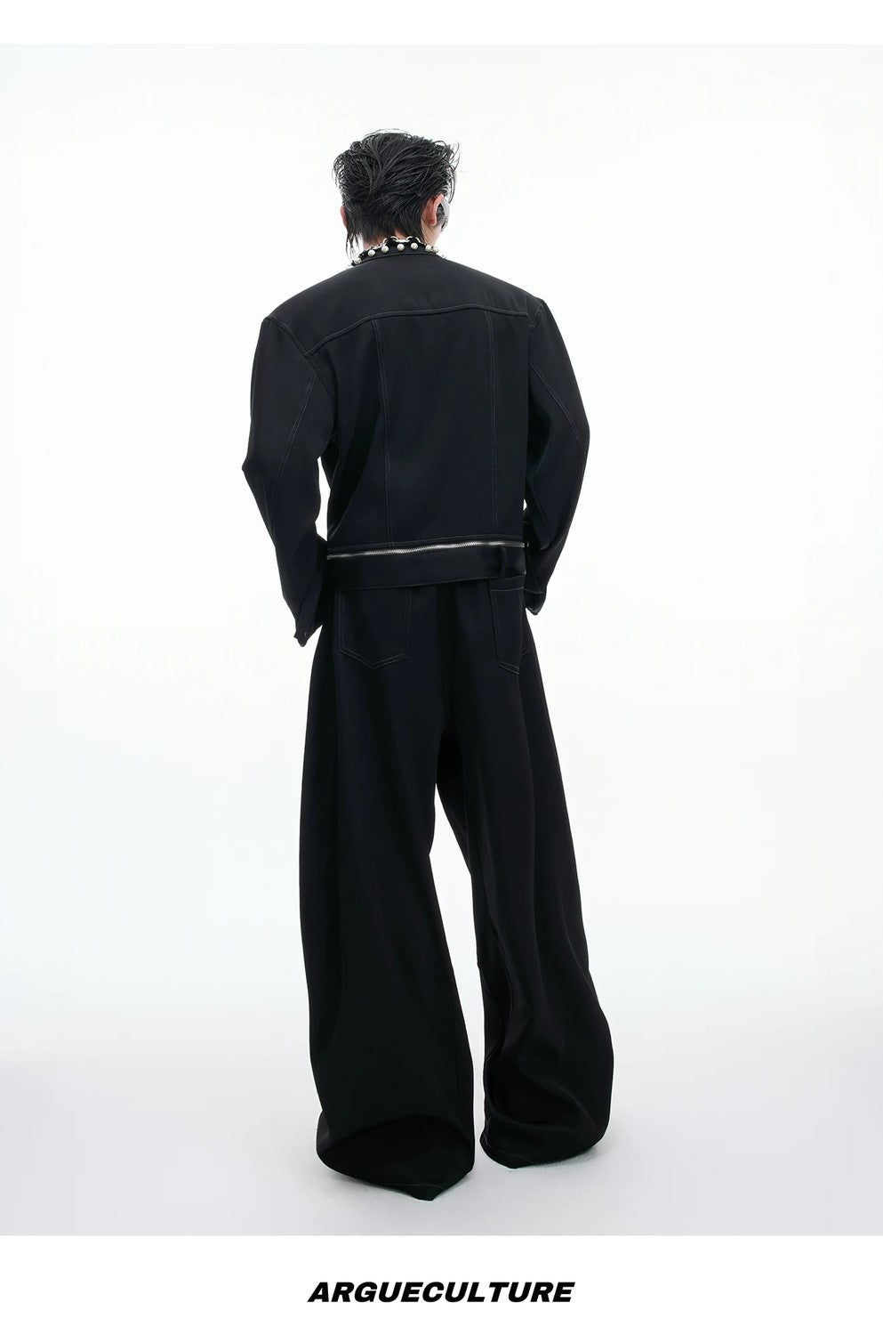 desc::collarless-pearl-denim-set-baggy-streetwear-boxy-jacket-detail-img-17