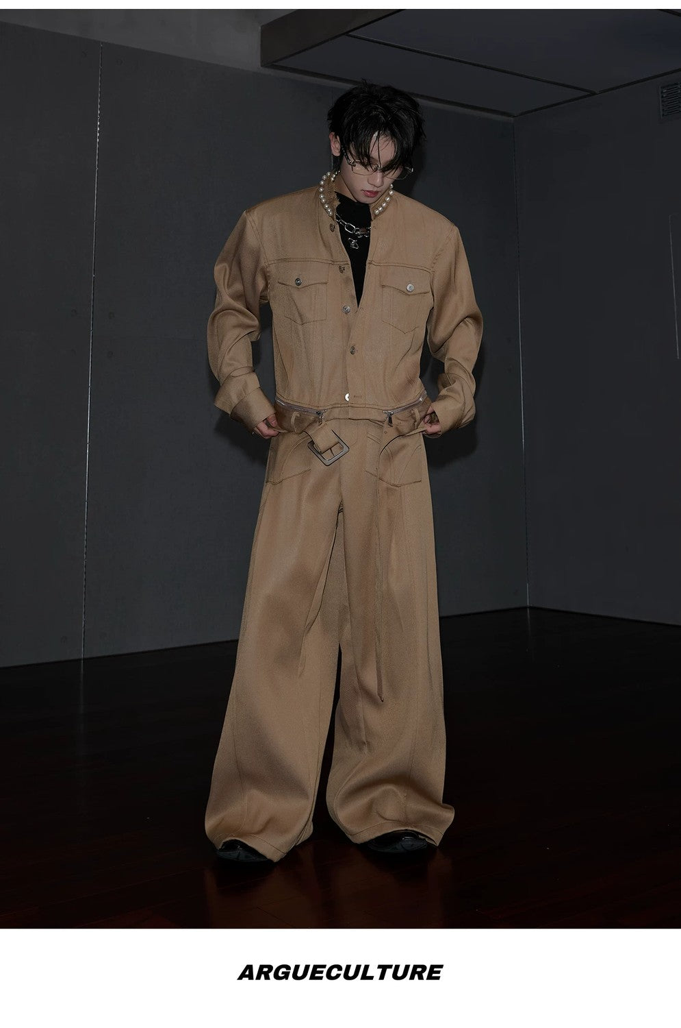 desc::collarless-pearl-denim-set-baggy-streetwear-boxy-jacket-detail-img-18