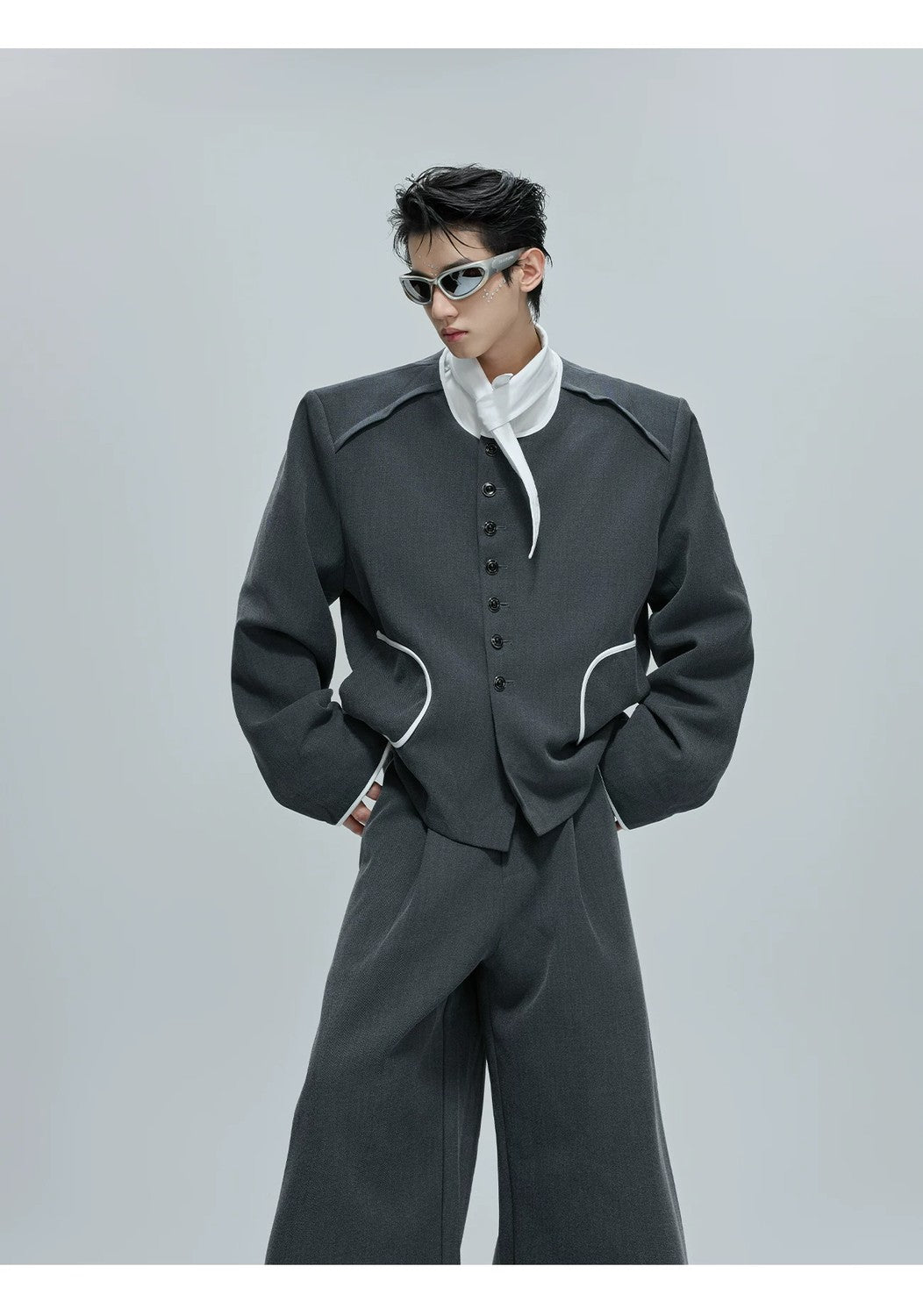 desc::contrast-cropped-tweed-jacket-with-jewel-buttons-detail-img-6