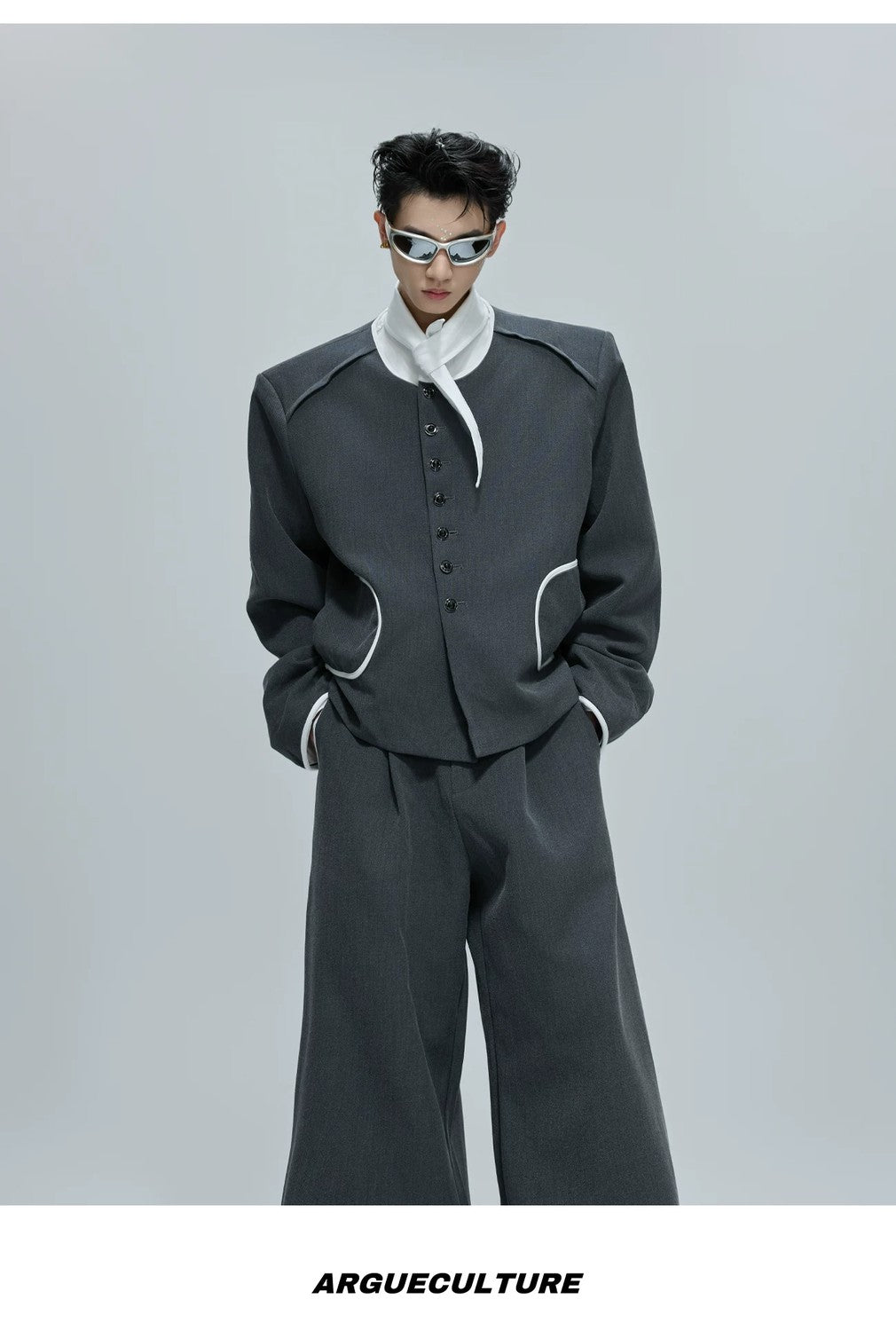 desc::contrast-cropped-tweed-jacket-with-jewel-buttons-detail-img-7