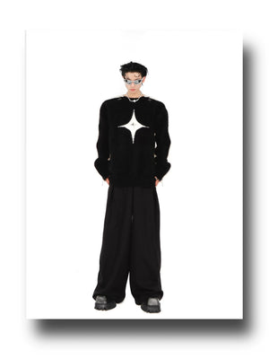 desc::contrast-mohair-crewneck-with-metal-zipper-detail-detail-img-10