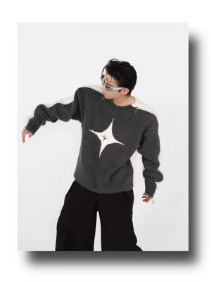 desc::contrast-mohair-crewneck-with-metal-zipper-detail-detail-img-14