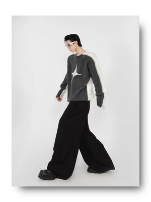 desc::contrast-mohair-crewneck-with-metal-zipper-detail-detail-img-20