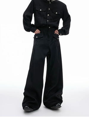 desc::contrast-stitch-cargo-denim-pants-loose-straight-unisex-detail-img-4