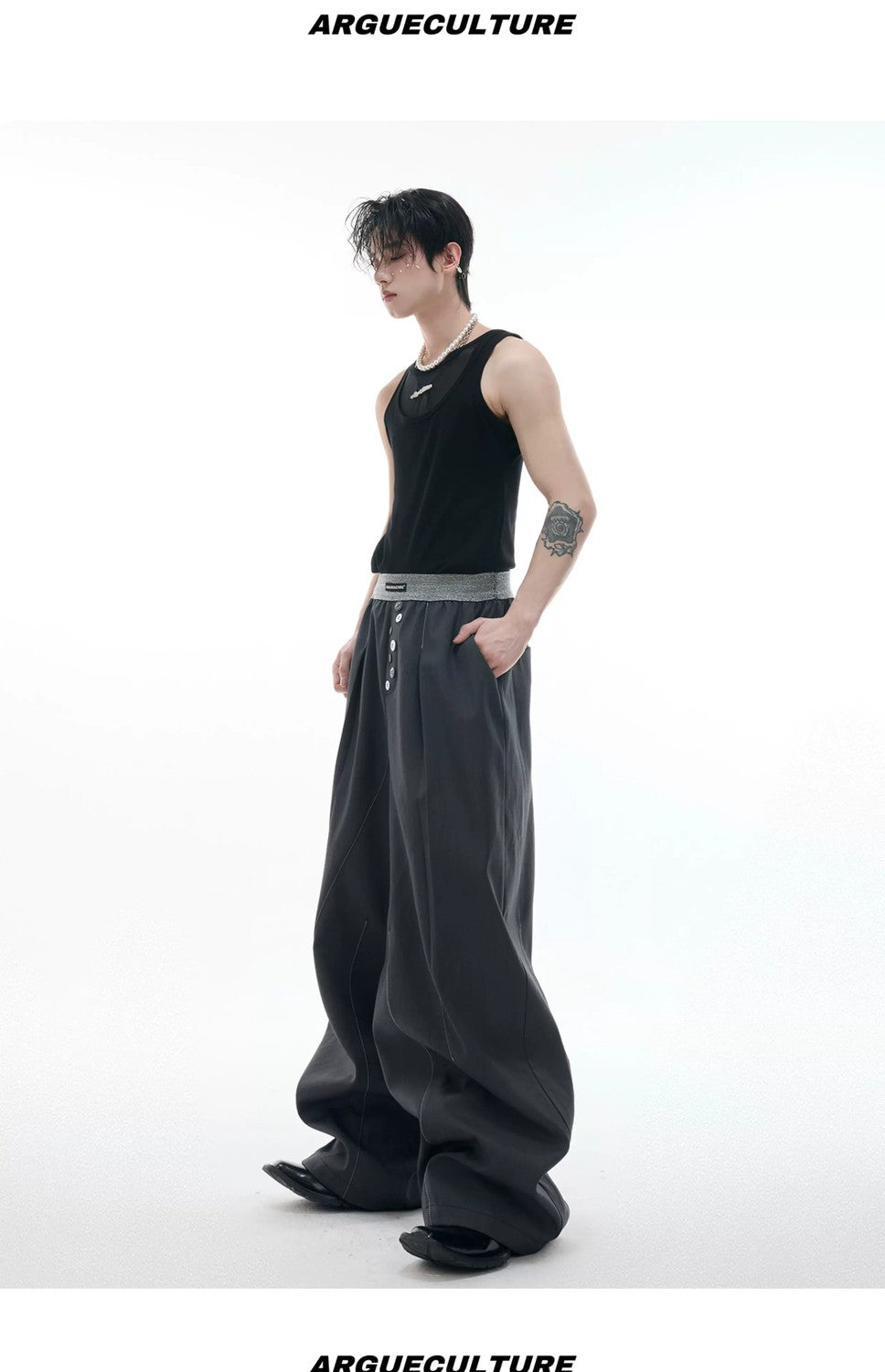 desc::contrast-stitch-straight-leg-trousers-unisex-wide-fit-detail-img-10