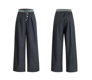 desc::contrast-stitch-straight-leg-trousers-unisex-wide-fit-detail-img-14