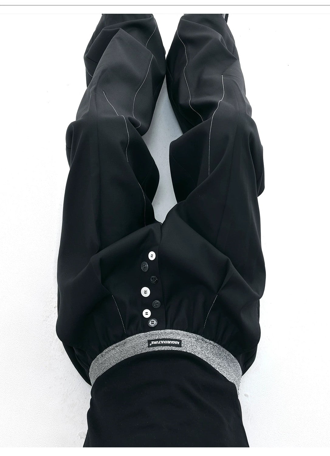 desc::contrast-stitch-straight-leg-trousers-unisex-wide-fit-detail-img-3