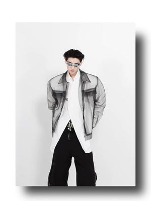 desc::contrast-stitching-mesh-punk-jacket-for-men-detail-img-4