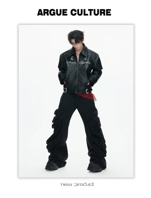 desc::cracked-faux-leather-moto-jacket-layered-streetwear-coat-detail-img-8