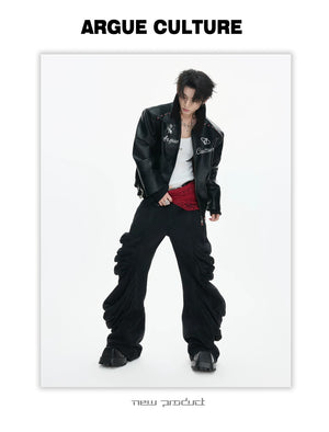 desc::cracked-faux-leather-moto-jacket-layered-streetwear-coat-detail-img-9