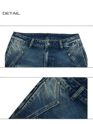 desc::cracked-texture-curved-cut-baggy-jeans-loose-fit-detail-img-10