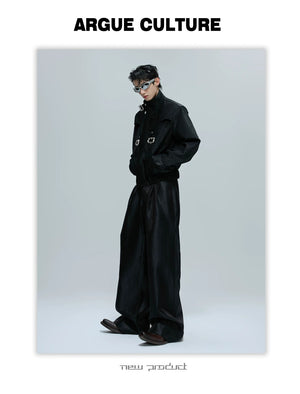 desc::croc-embossed-cropped-moto-jacket-with-metal-accents-detail-img-3