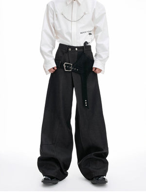 desc::croc-patchwork-straight-leg-streetwear-trousers-for-men-detail-img-4