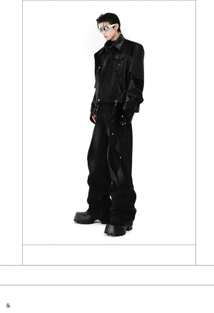 desc::crocodile-embossed-pu-leather-moto-jacket-spliced-design-detail-img-14