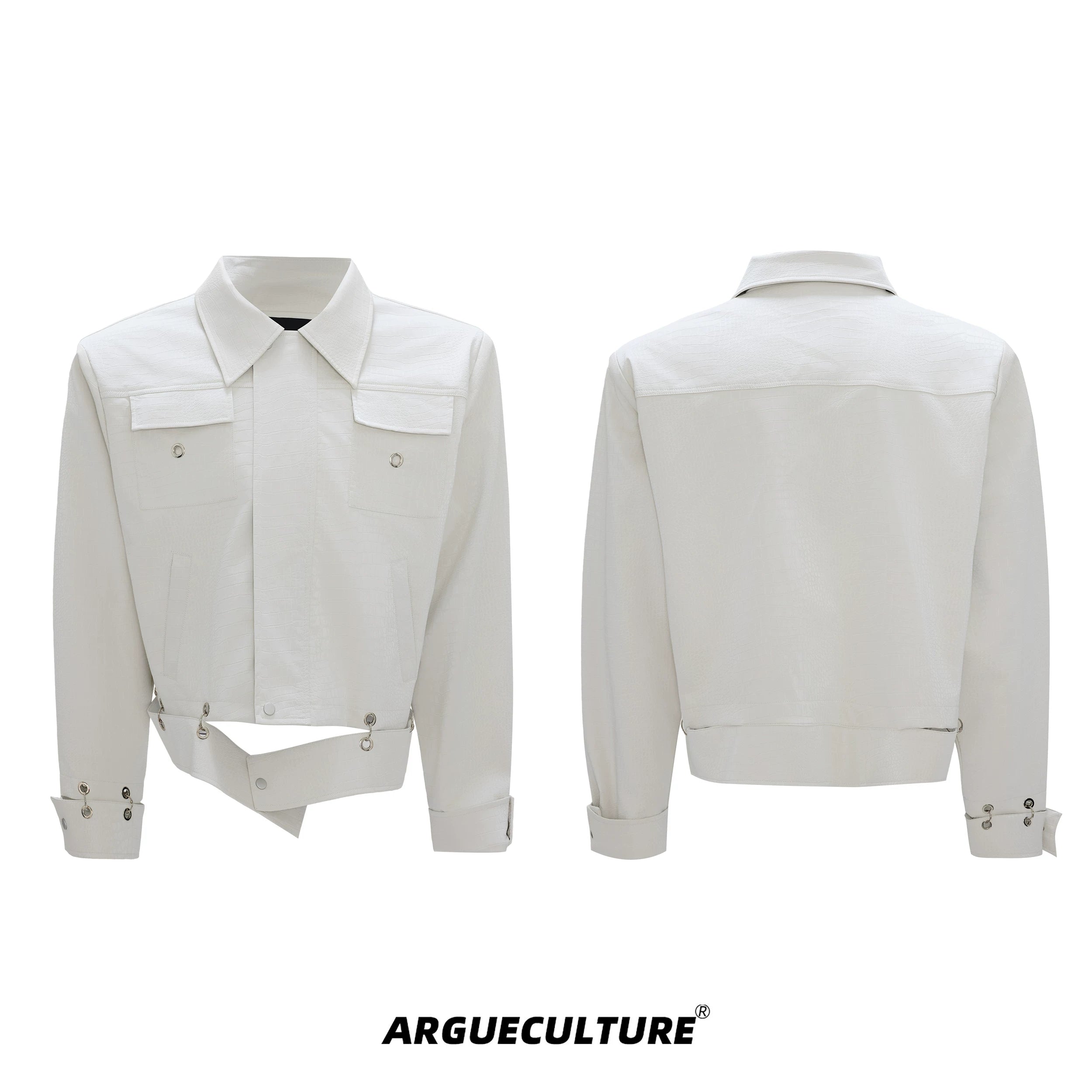 crocodile-embossed-pu-leather-moto-jacket-spliced-design-white