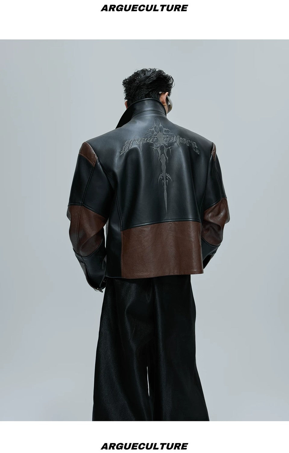 desc::cropped-crocodile-texture-spine-moto-jacket-detail-img-10