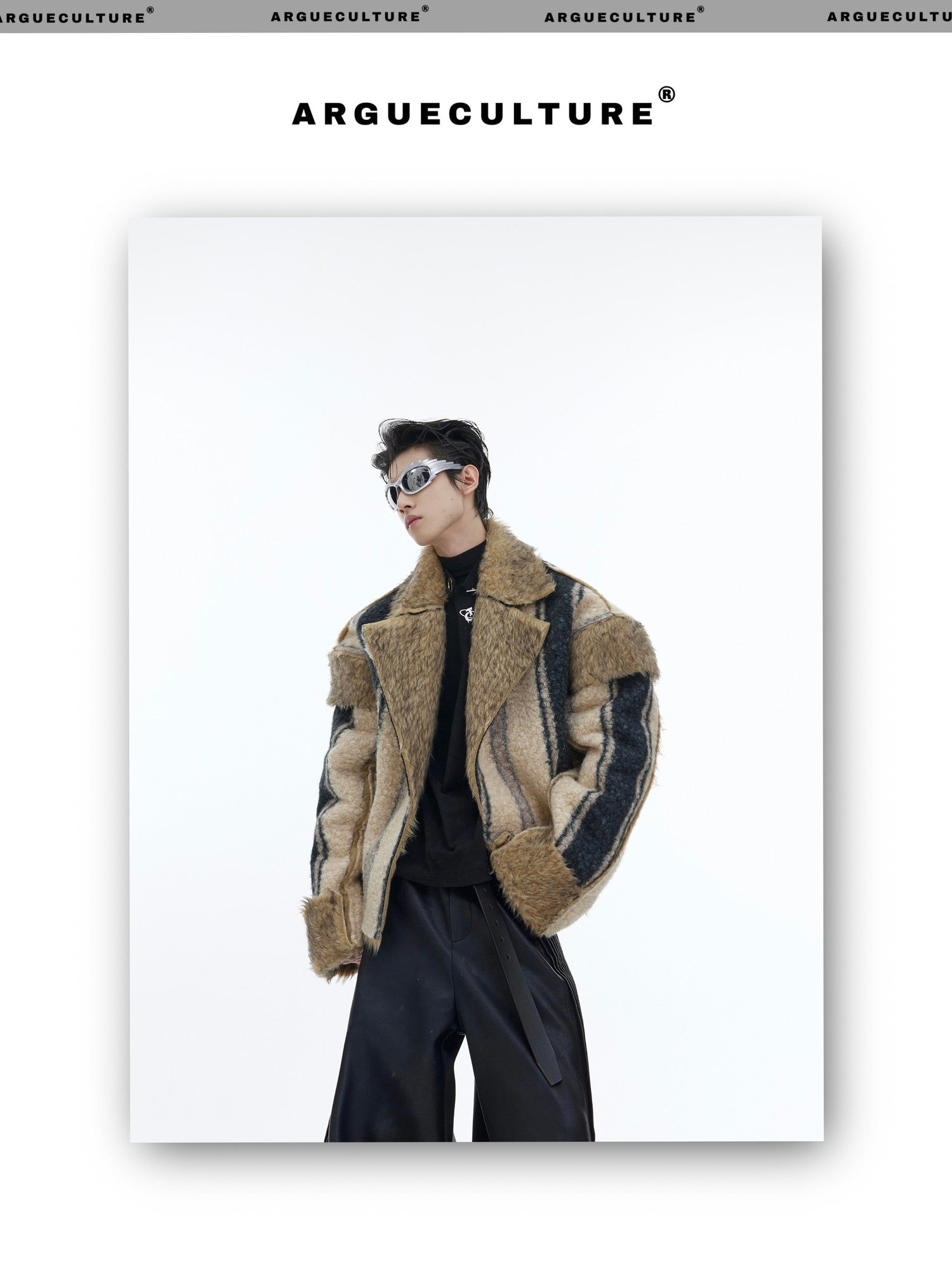 desc::cropped-faux-fur-jacket-vintage-contrast-lapel-detail-img-12