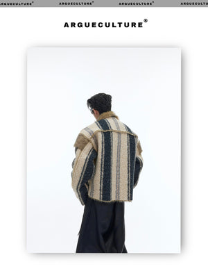 desc::cropped-faux-fur-jacket-vintage-contrast-lapel-detail-img-16