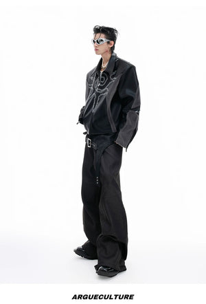 desc::cropped-rivet-leather-jacket-with-faux-fur-patchwork-detail-img-15