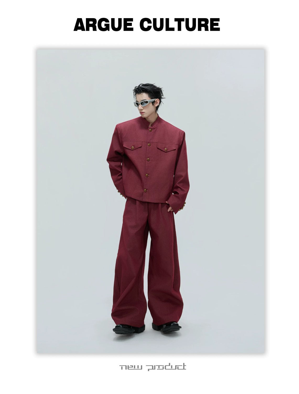 desc::cropped-stand-collar-jacket-set-with-ruby-buttons-detail-img-10