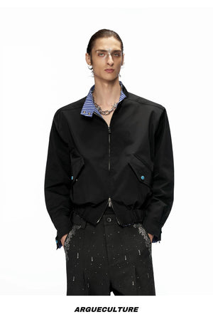 desc::cropped-stand-collar-striped-jacket-unisex-streetwear-detail-img-12