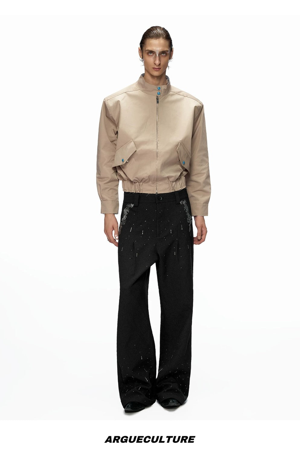 desc::cropped-stand-collar-striped-jacket-unisex-streetwear-detail-img-14