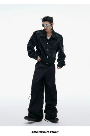 desc::cropped-studded-snakeskin-leather-jacket-streetwear-biker-coat-detail-img-14