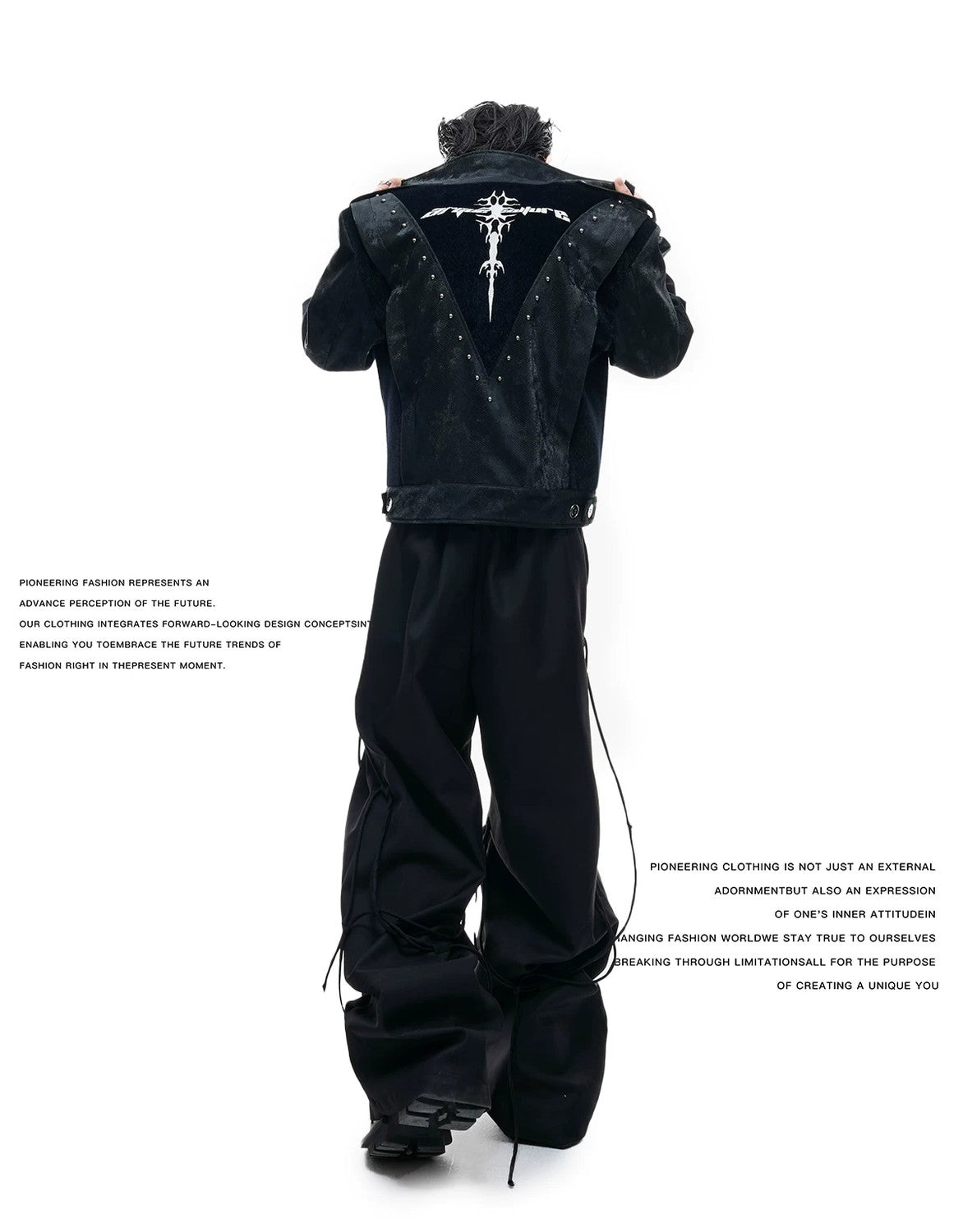 desc::cropped-studded-snakeskin-leather-jacket-streetwear-biker-coat-detail-img-3