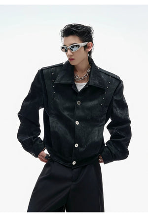 desc::cropped-studded-snakeskin-leather-jacket-streetwear-biker-coat-detail-img-7