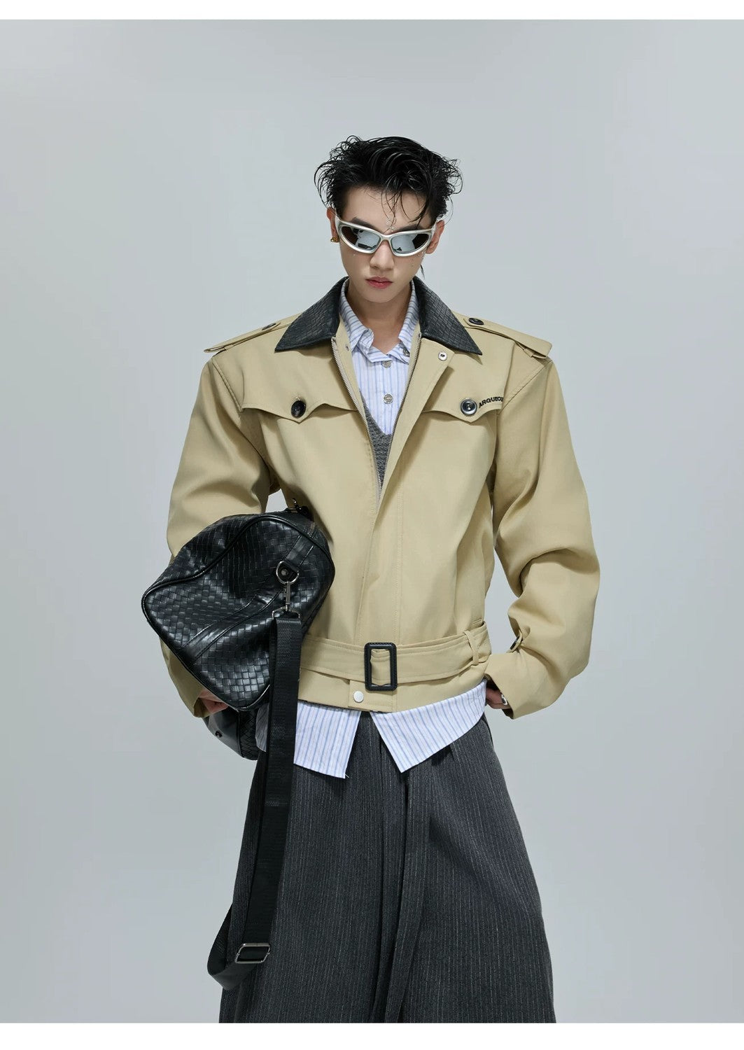 desc::cropped-woven-leather-patchwork-jacket-urban-streetwear-shell-detail-img-12