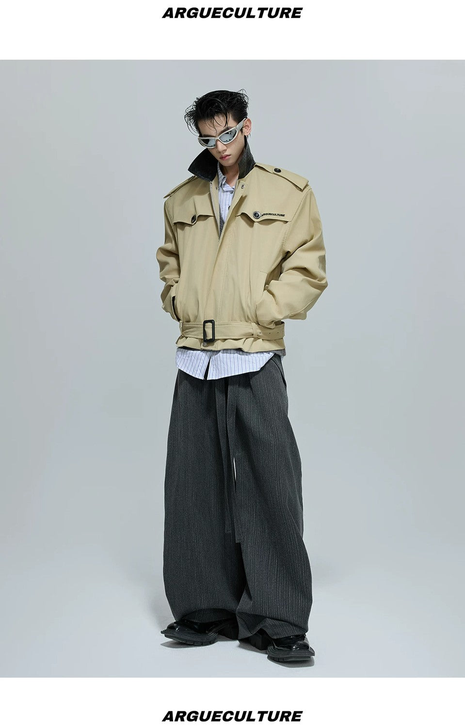 desc::cropped-woven-leather-patchwork-jacket-urban-streetwear-shell-detail-img-2