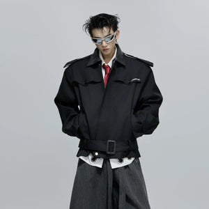 Close-up of the woven leather texture and embroidery on the sleeve.