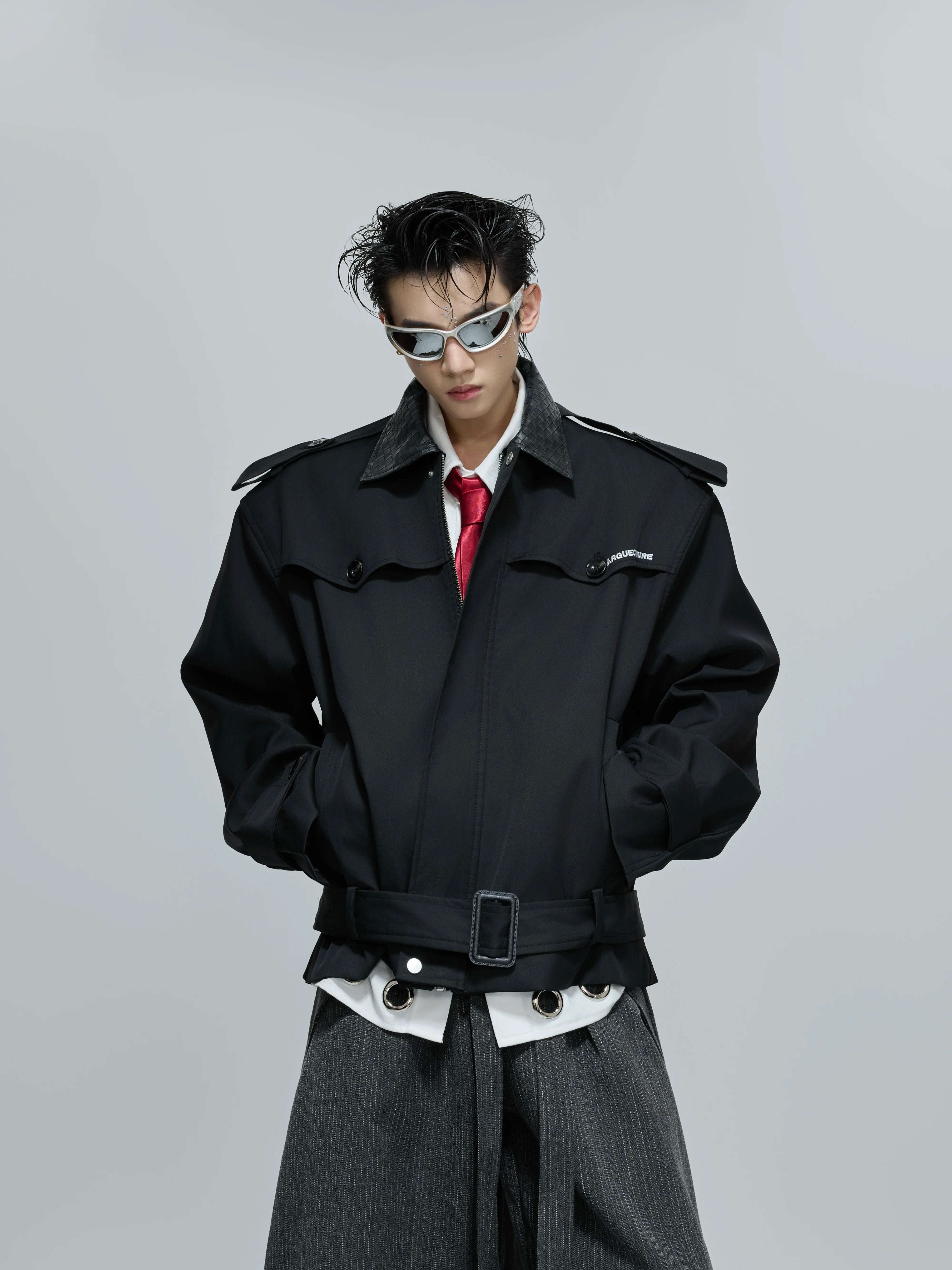 cropped-woven-leather-patchwork-jacket-urban-streetwear-shell-red-khaki-top