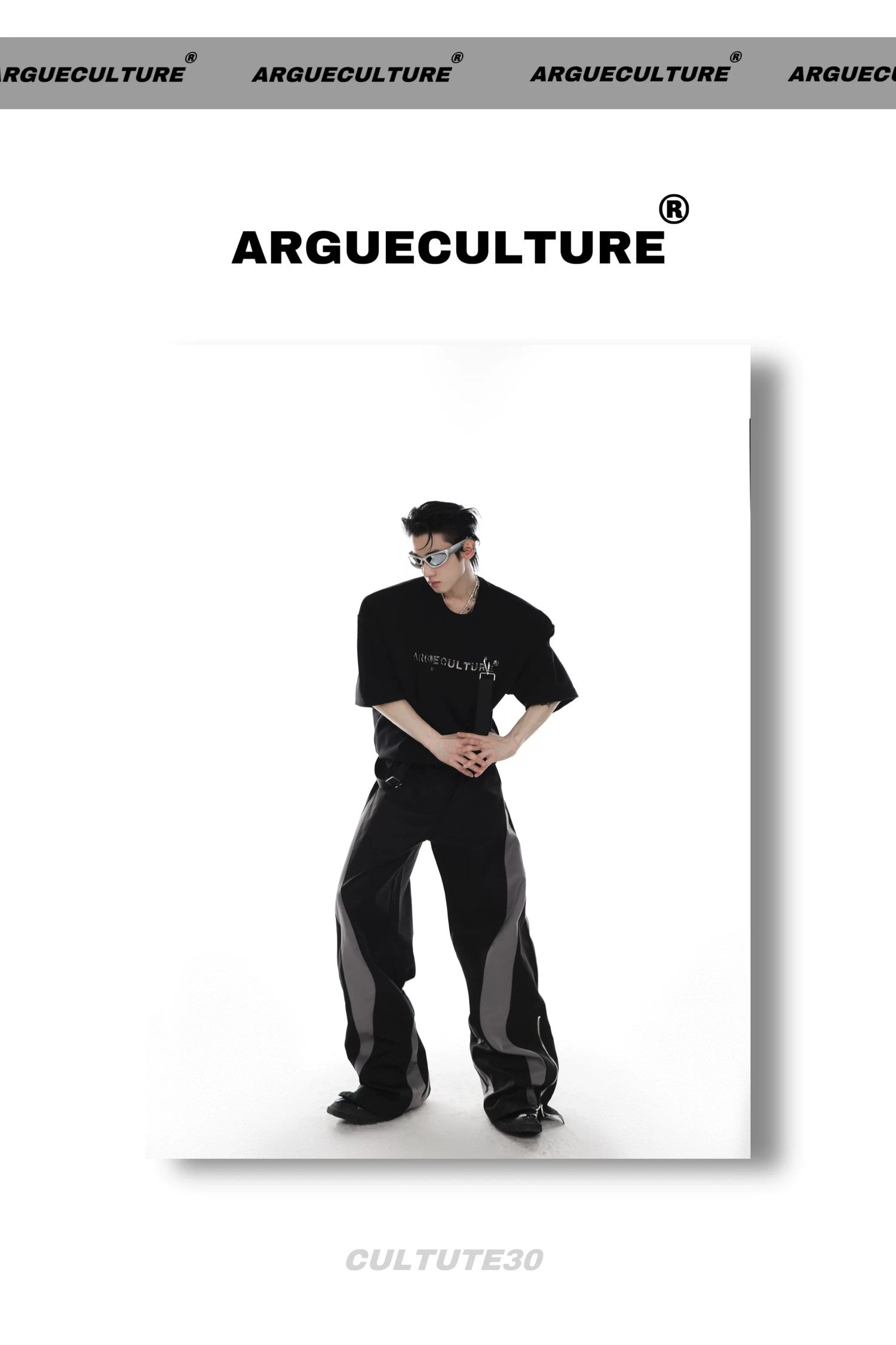 desc::cyberpunk-boxy-tee-metal-strap-padded-shoulder-shirt-detail-img-10