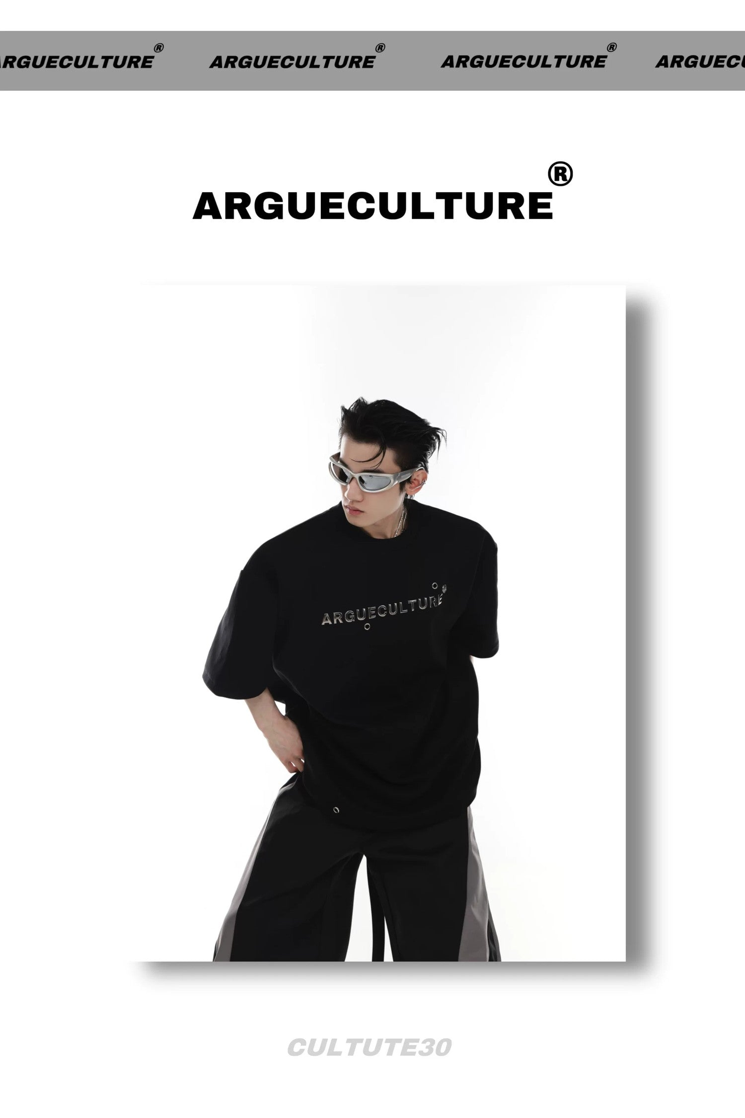 desc::cyberpunk-boxy-tee-metal-strap-padded-shoulder-shirt-detail-img-2