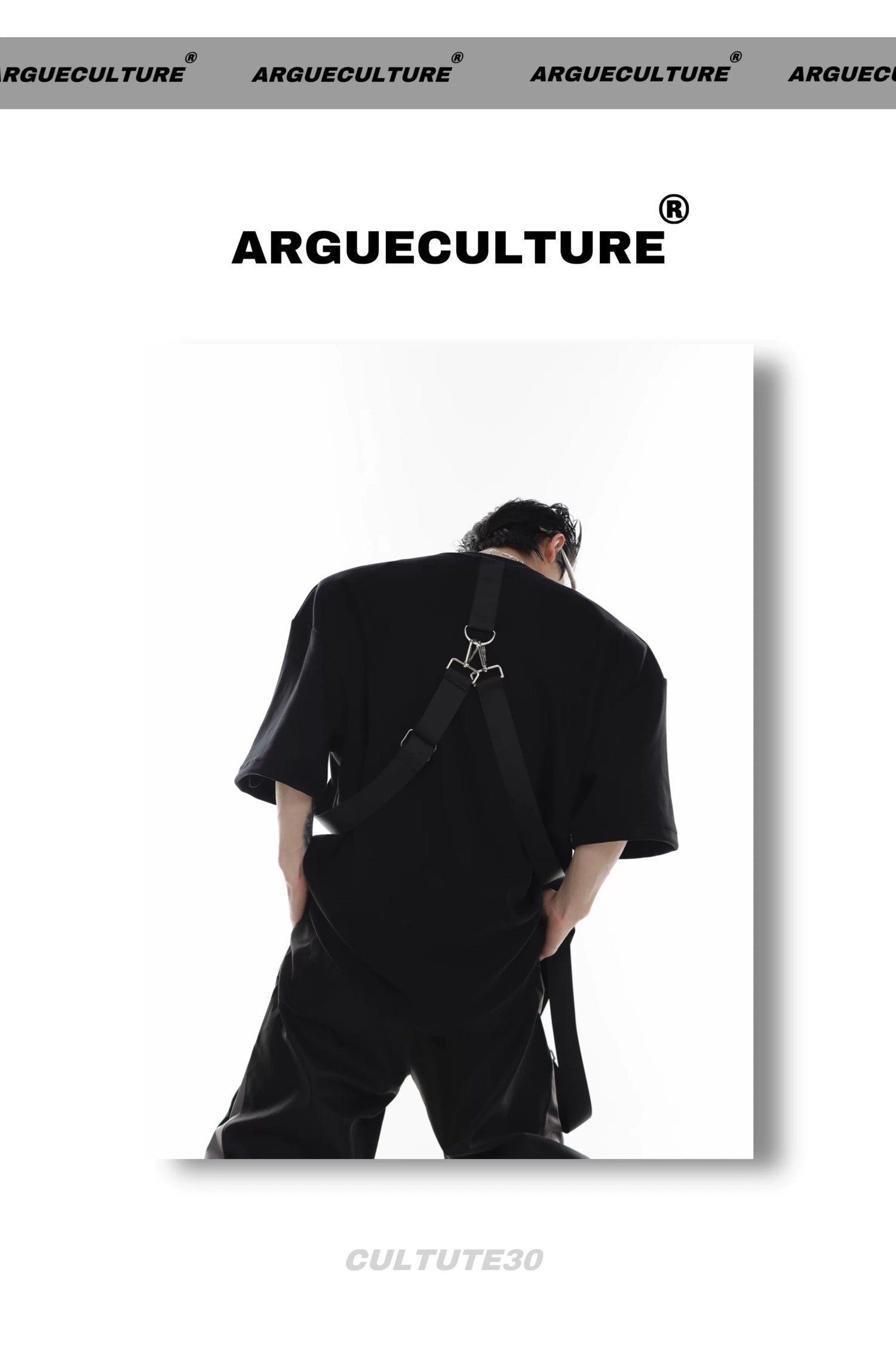 desc::cyberpunk-boxy-tee-metal-strap-padded-shoulder-shirt-detail-img-4
