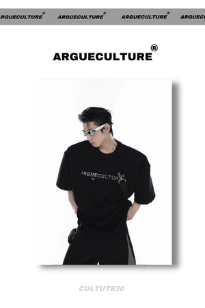 desc::cyberpunk-boxy-tee-metal-strap-padded-shoulder-shirt-detail-img-7