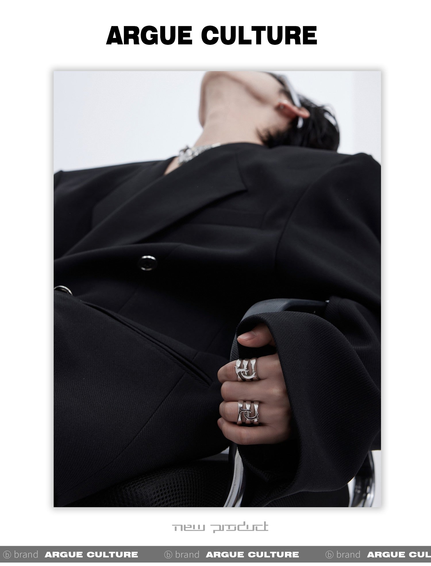 desc::cyberpunk-claw-ring-futuristic-titanium-steel-unisex-detail-img-4