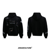 dachshund-graphic-cropped-hoodie-loose-streetwear-pullover-black