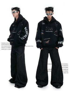 desc::dachshund-graphic-cropped-hoodie-loose-streetwear-pullover-detail-img-3