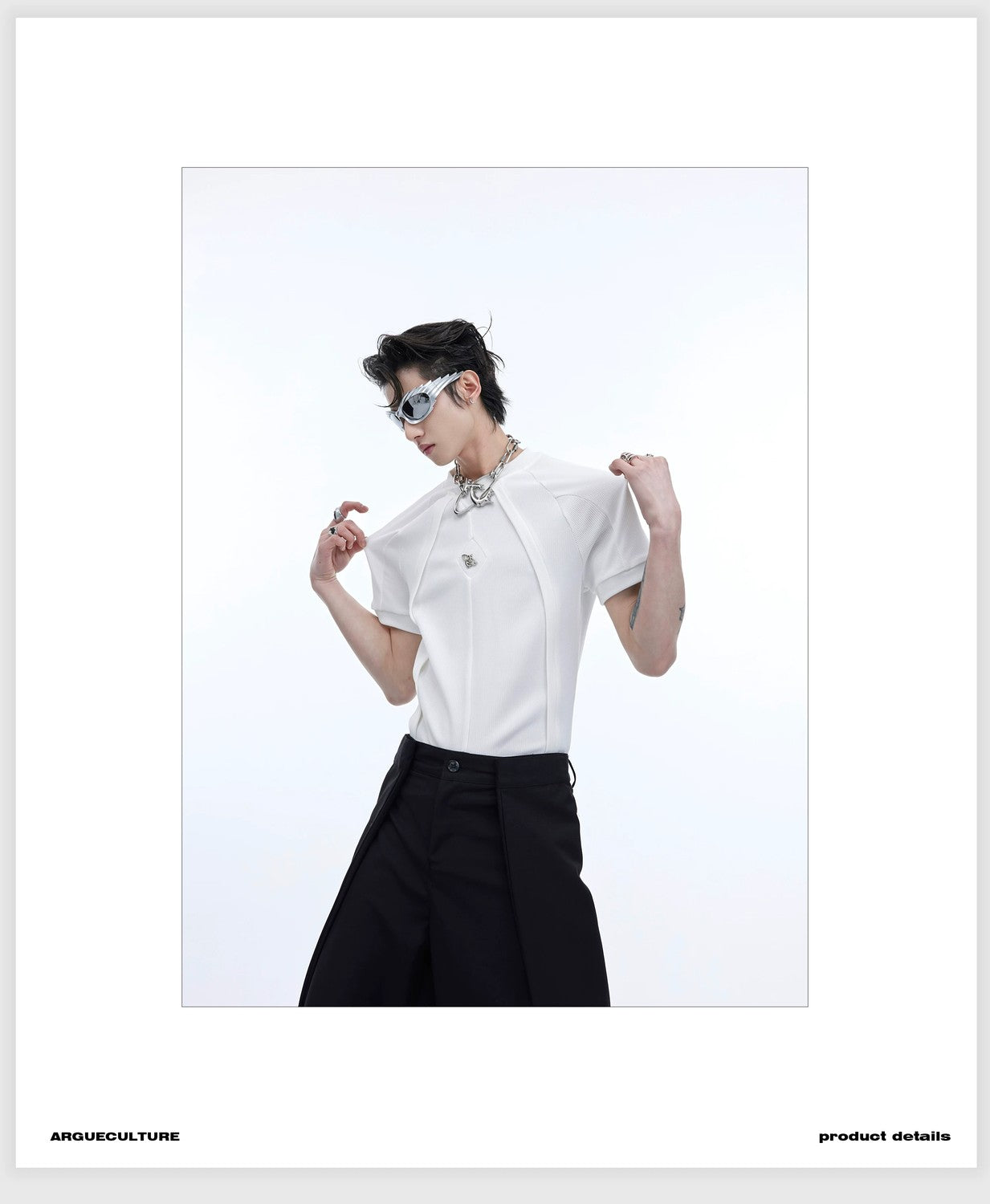 desc::deconstructed-3d-texture-slim-t-shirt-unisex-avant-garde-detail-img-2